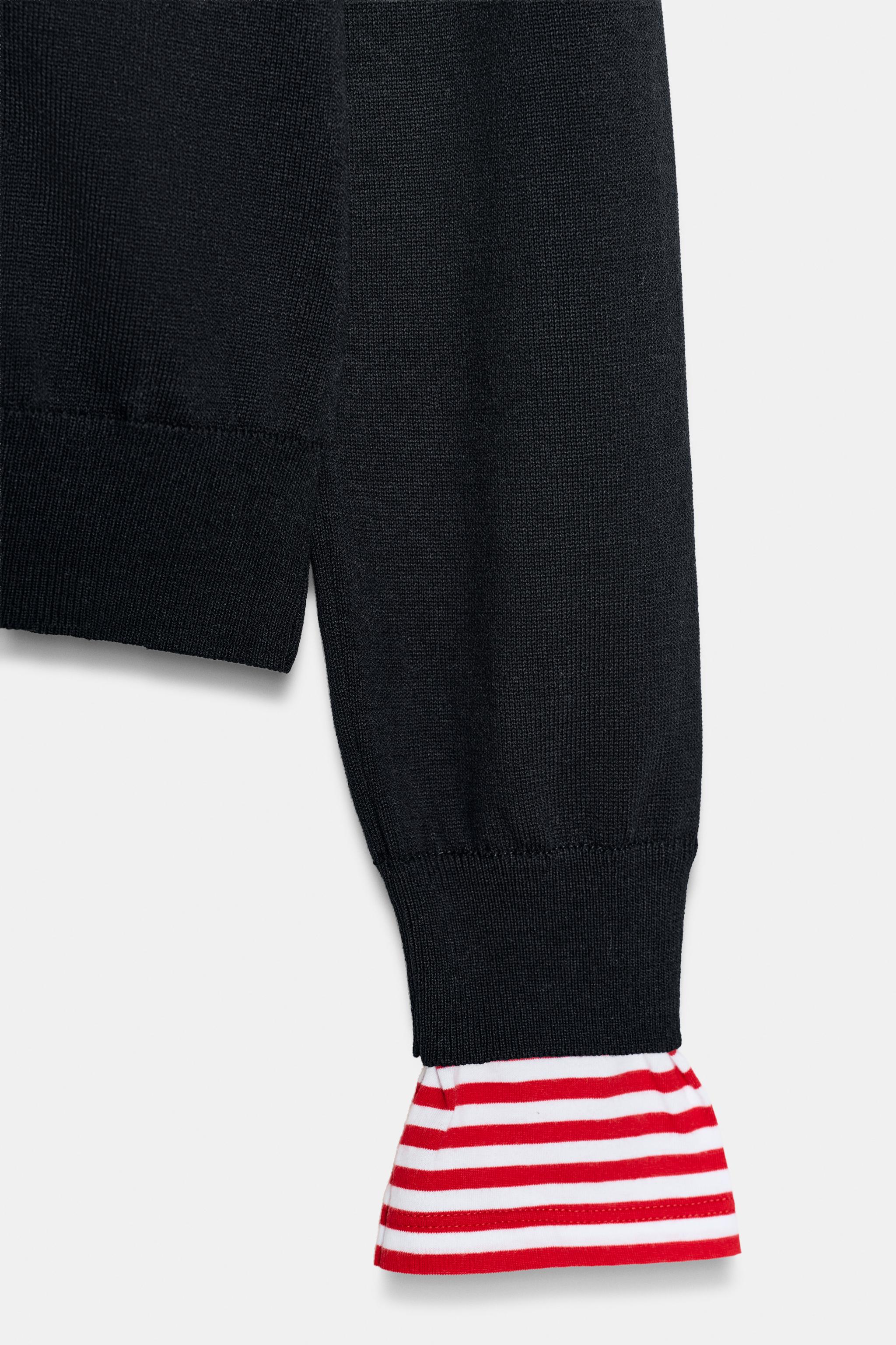 COMBINATION STRIPED KNIT JUMPER